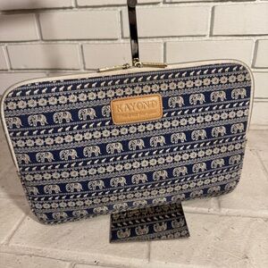 Kayond Bohemian Elephant Laptop Bag - Plush Fleece Lining - 14"